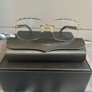 Cartier White Buffs Glasses